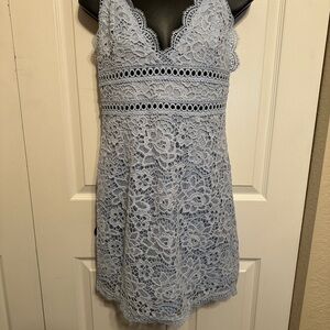 Forever 21 | Light Blue Lace Dress - Medium